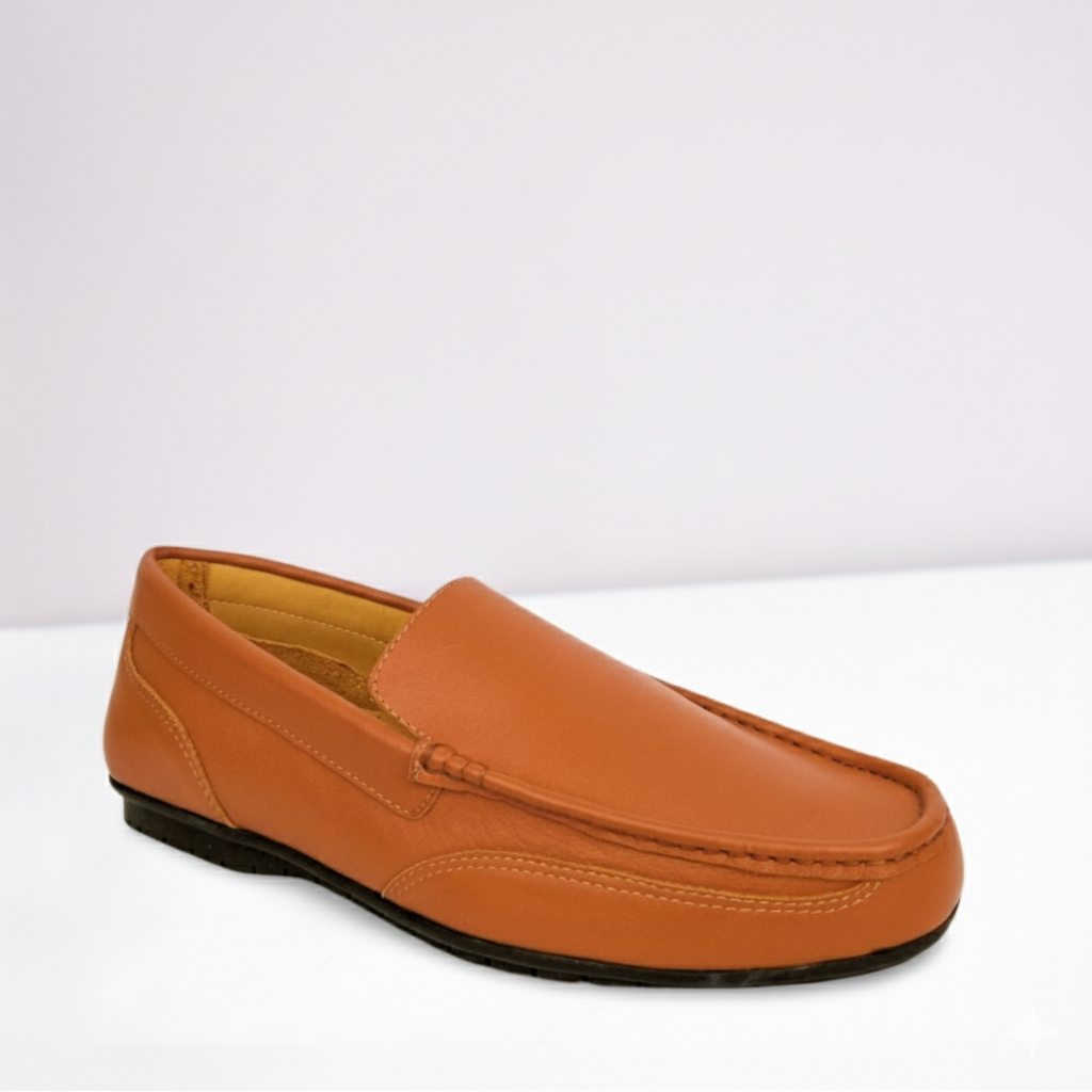 Camel Leather Loafer